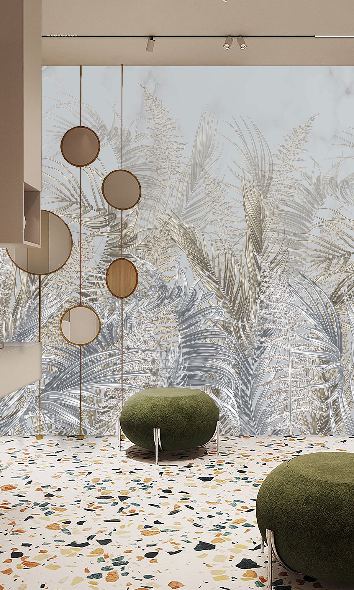 Swaying Palm Leaves Murals MA1244