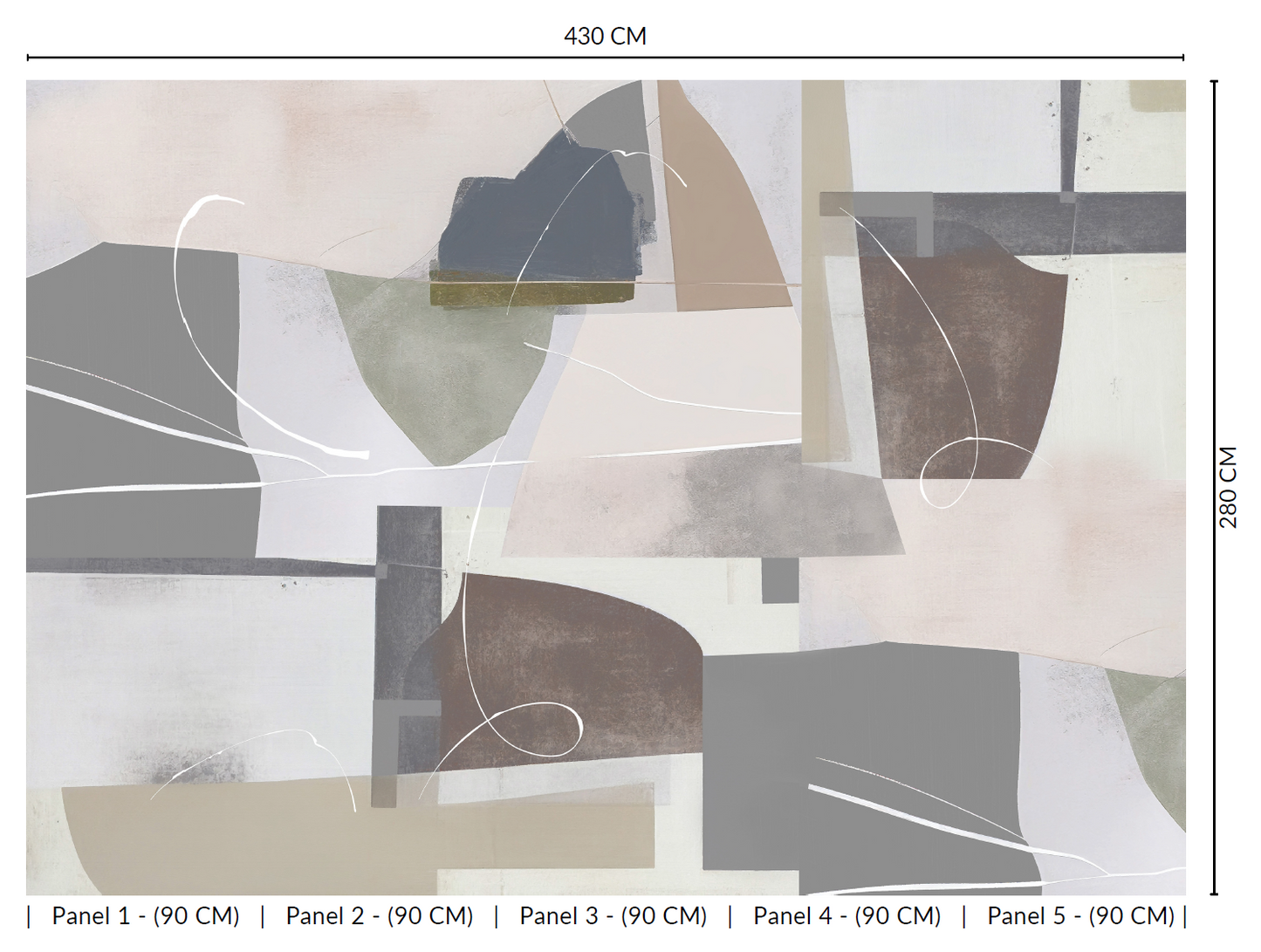 Abstract Geometric Painting Murals MA1497
