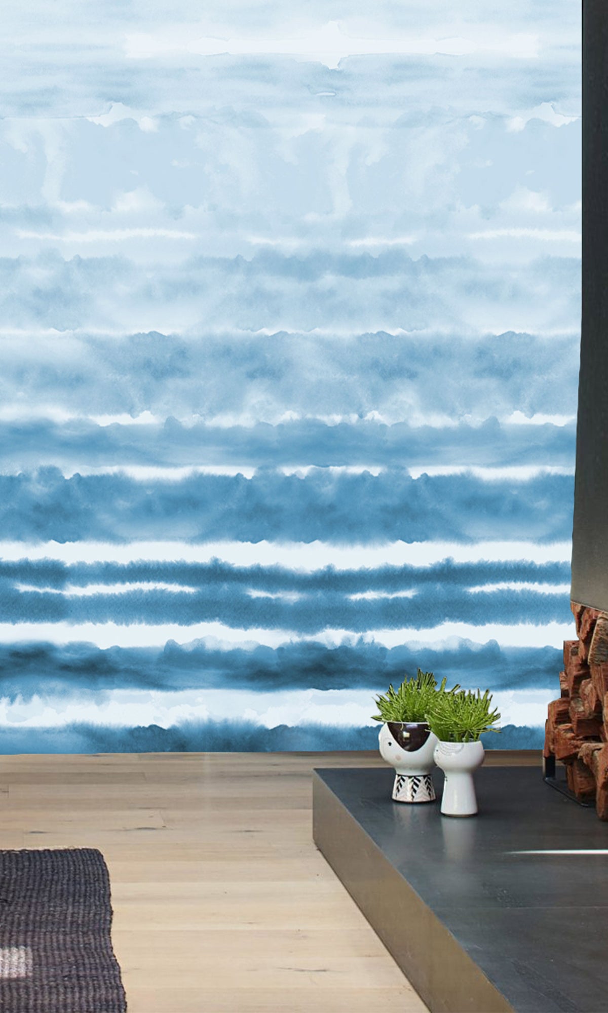 Rolling Abstract Waves Murals MA1624