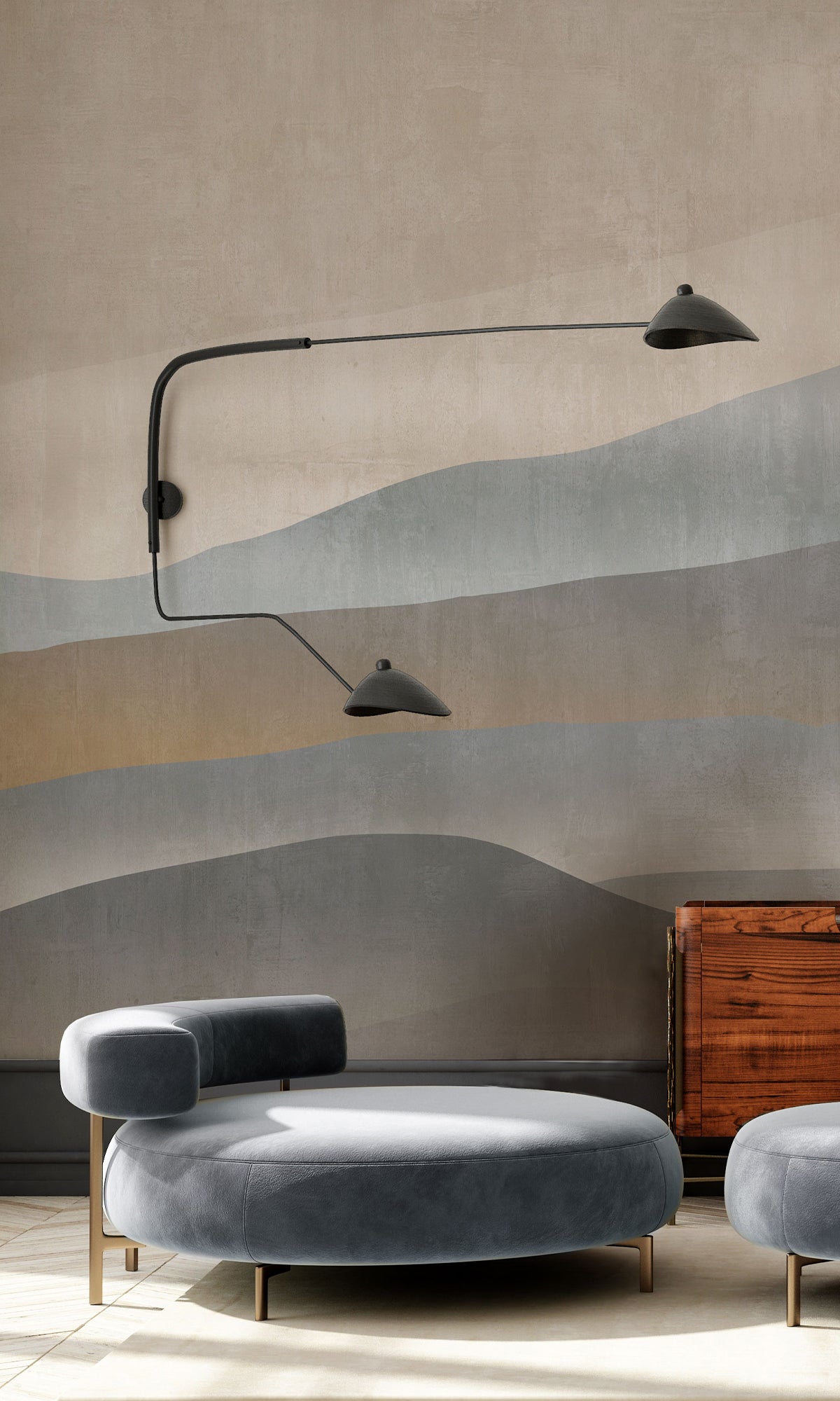 Abstract Mountain Range Murals MA1634
