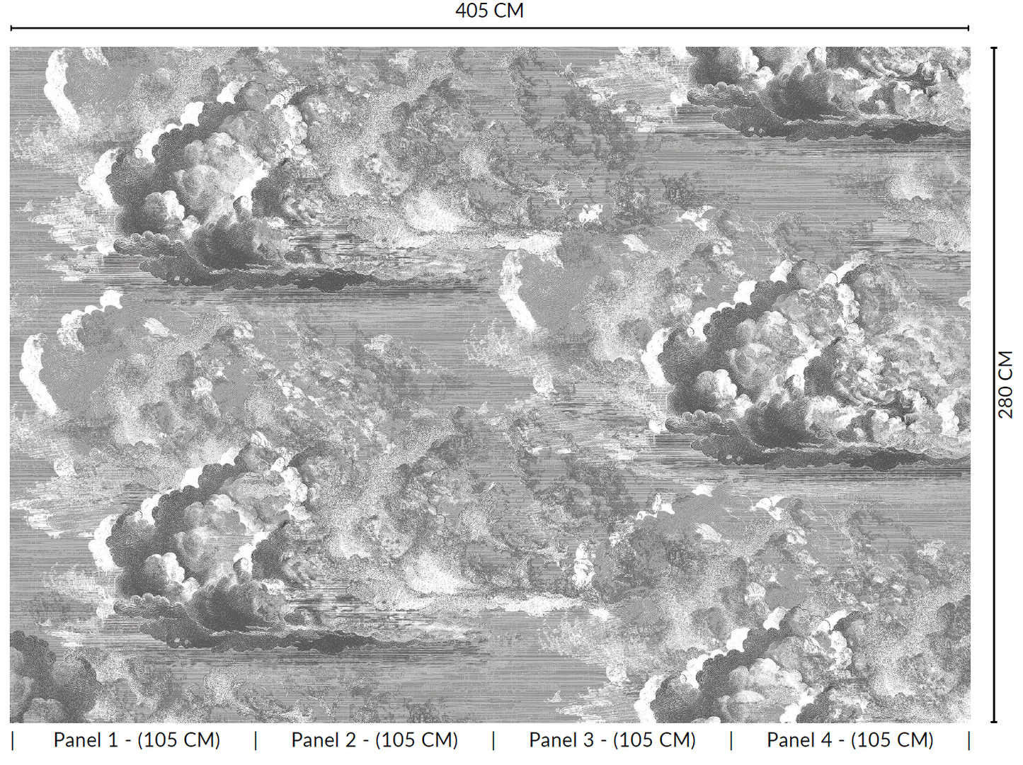 Abstract Clouds Murals MO1629