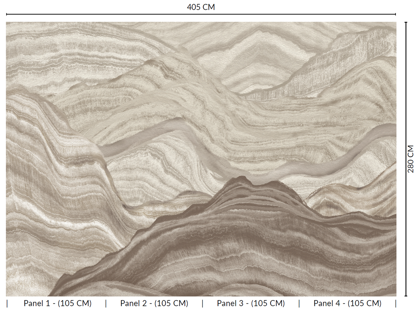 Abstract Mountains Murals MA1737