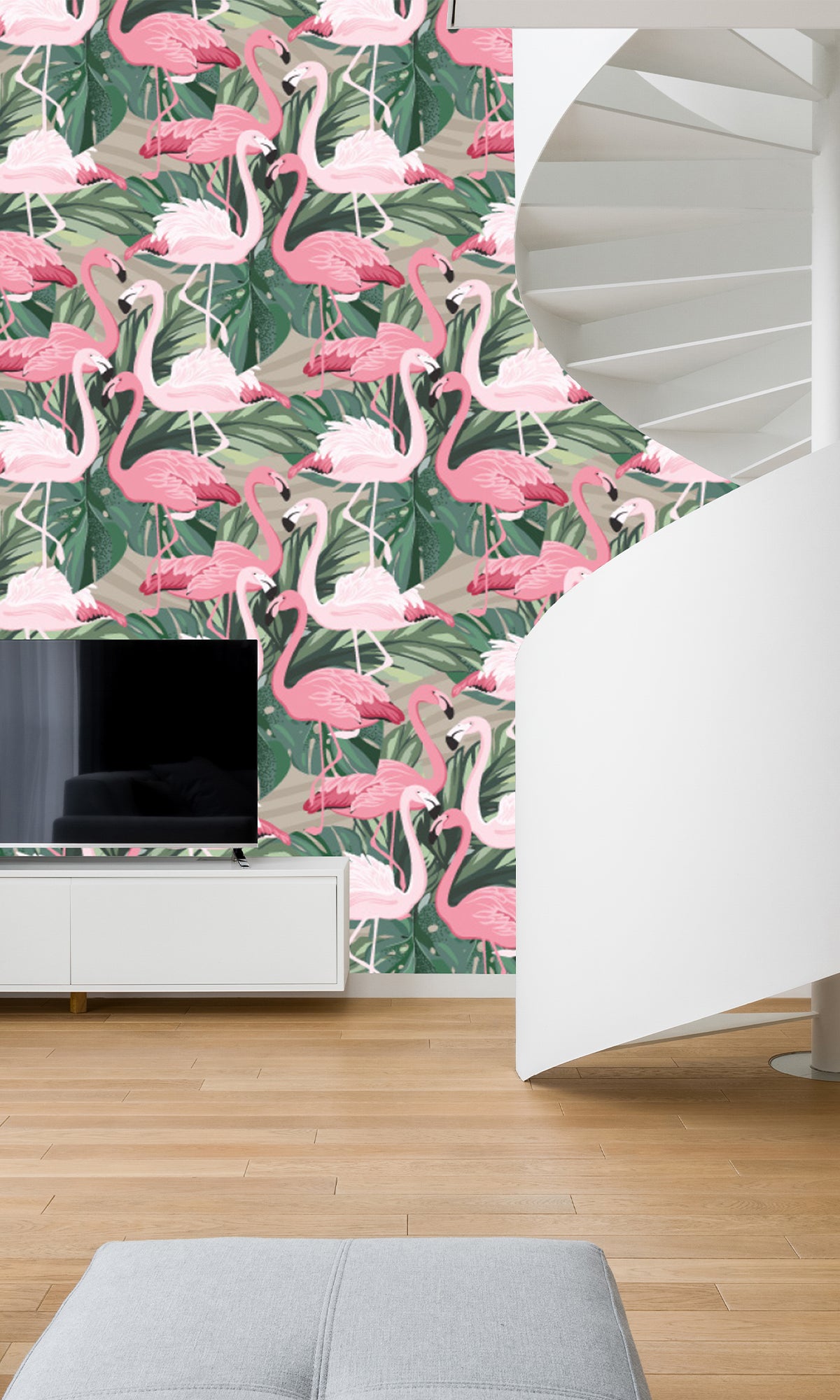 Flamingos by the Beach Murals MA597