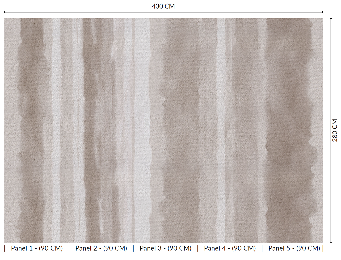 Abstract Painted Stripes Murals MA843
