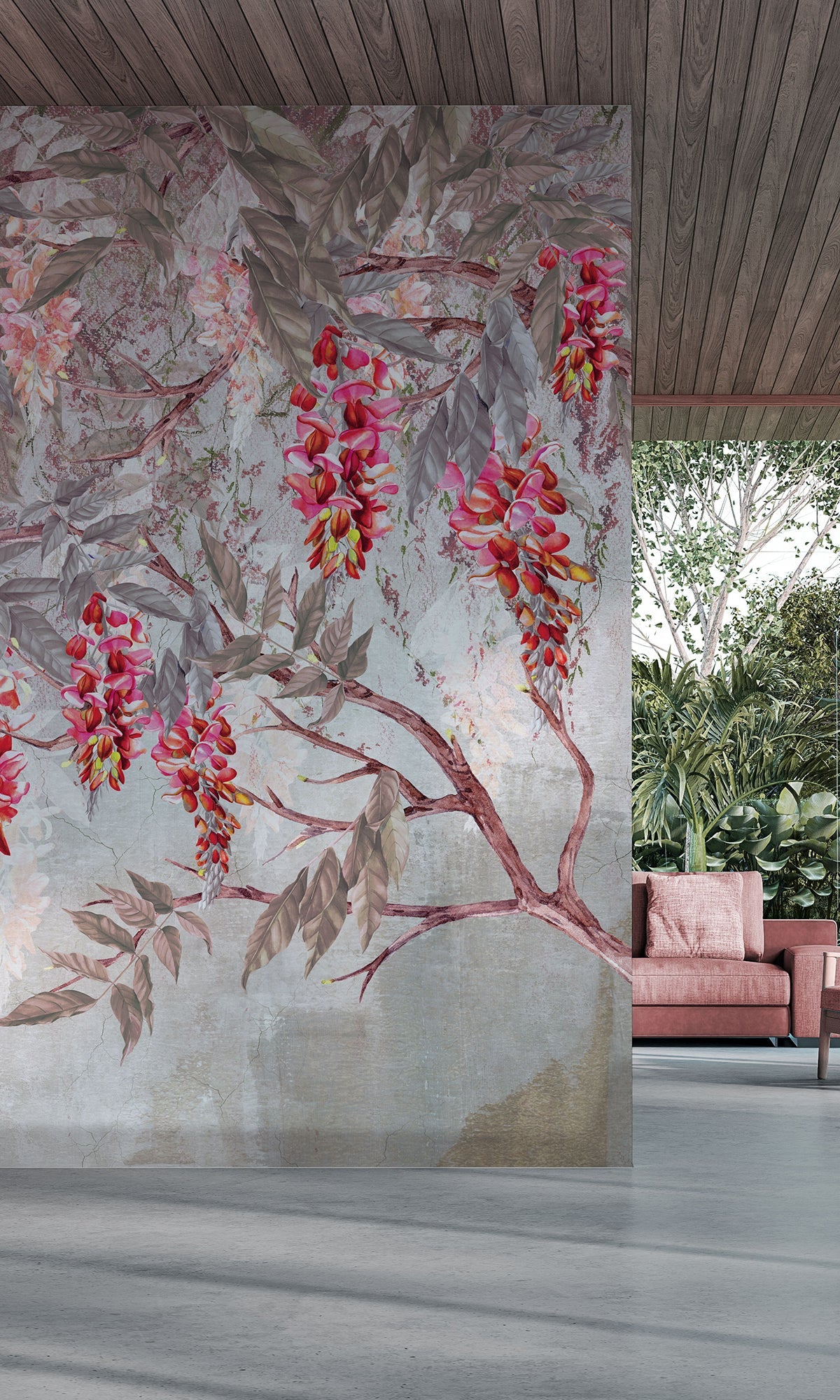 Pink Acacias in Bloom Murals MF1315