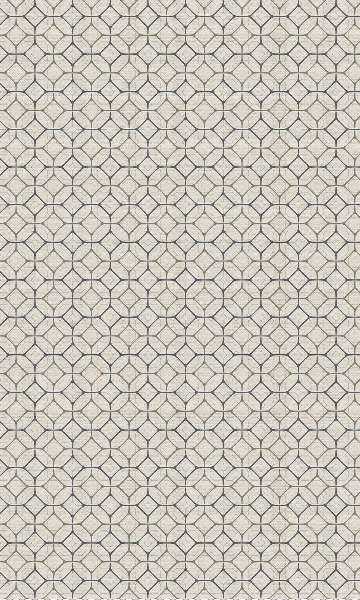 Taupe Tiled Geometric Ogee Murals MG1721