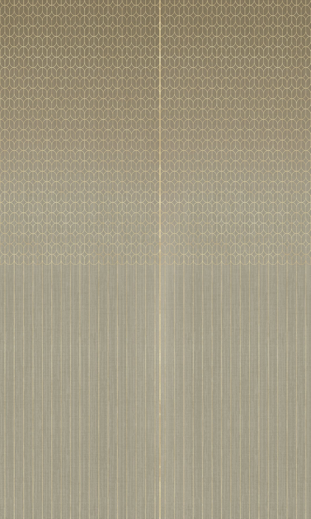 Gold Geometric Striped Murals MG1724