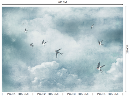 Migratory Swallows Murals MA1587