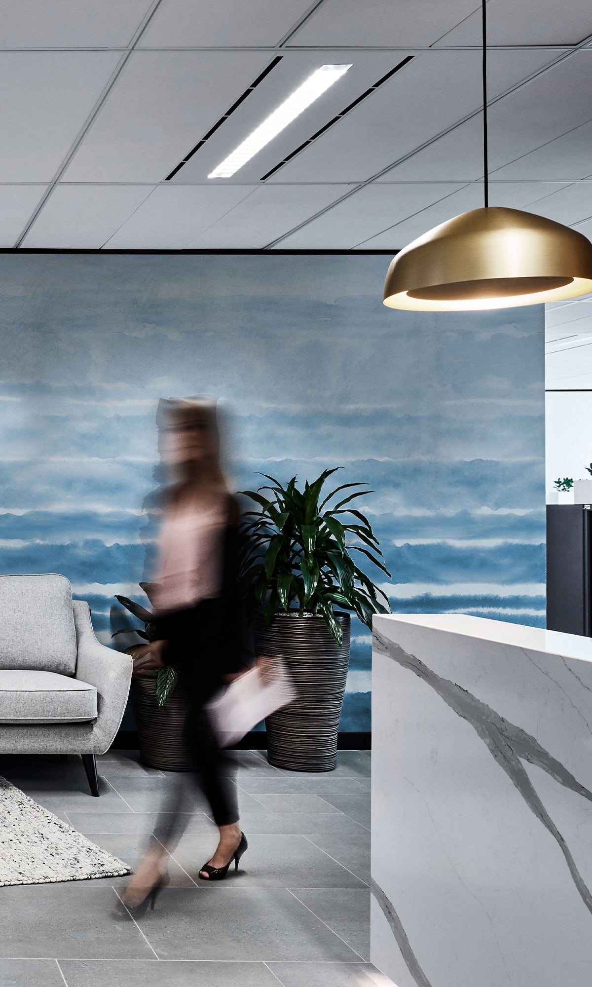 Rolling Abstract Waves Murals MA1624