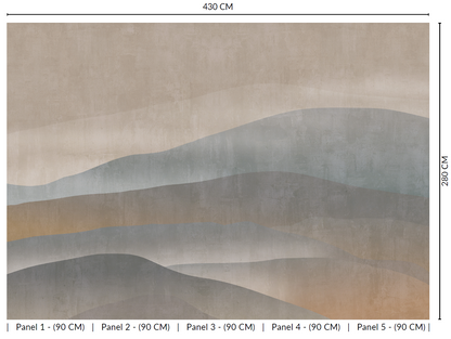 Abstract Mountain Range Murals MA1634