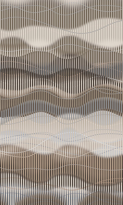 Abstract Striped Waves Murals MA1731