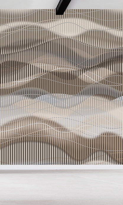 Abstract Striped Waves Murals MA1731
