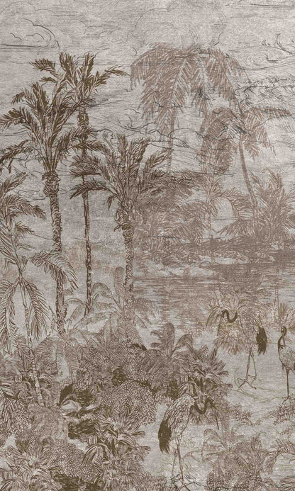 Flamingos by the Beach Murals MA597
