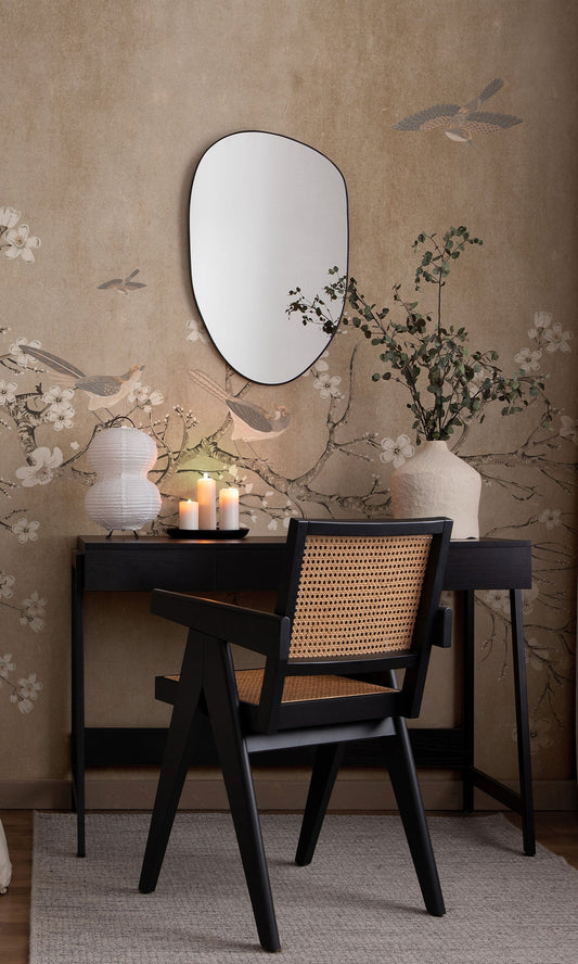 Beige Blossoming Almond Tree Murals MF1555