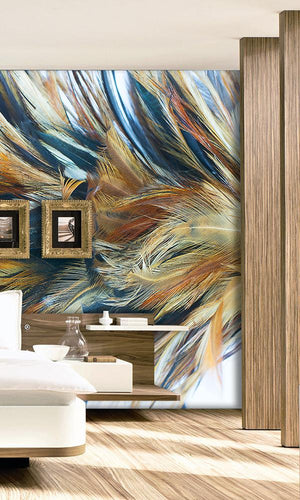 Solstice Feather Ribbon Wallpaper 2001013