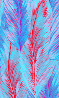Solstice Fluorescent Feathers Wallpaper 2001015