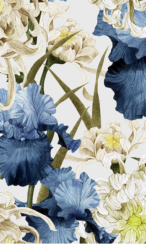 Solstice Chrysanthemum Flowers Wallpaper 2001018